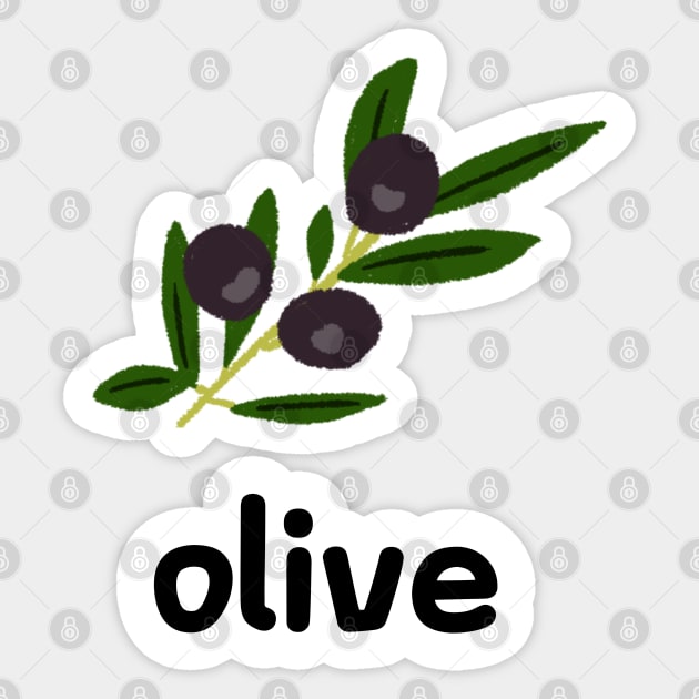 olive Sticker by zzzozzo